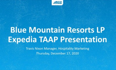 Ski Destination Miniseries with Expedia TAAP Spotlight: Blue Mountain"